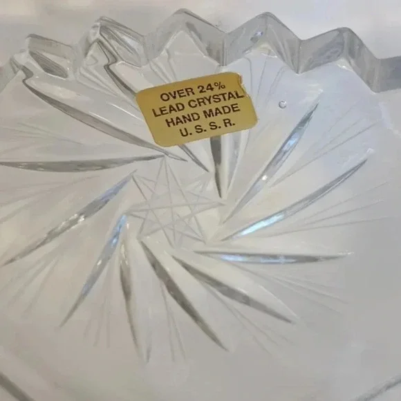 Vintage leaded crystal bowl - Picture 2 of 5